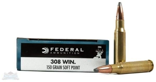 Federal Cartridge 308a 308 Winchester 308 Win 150gr Power Shok Soft Point (20pk)