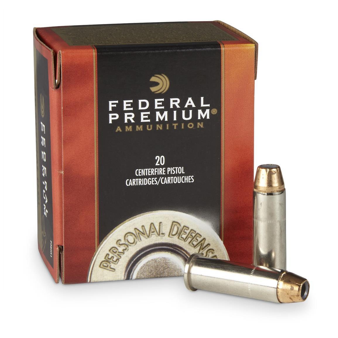 Federal Premium Personal Defense Hydra-Shok 38 Special +P 129 Grain Jacketed Hollow Point Centerfire Pistol Ammunition 20 Rounds P38HS1