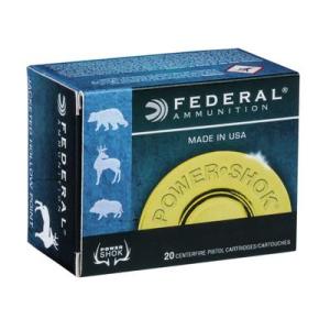 Federal Premium Power-Shok Handgun 357 Magnum 180 Grain Jacketed Hollow Point Centerfire Pistol Ammunition 20 Rounds C357G