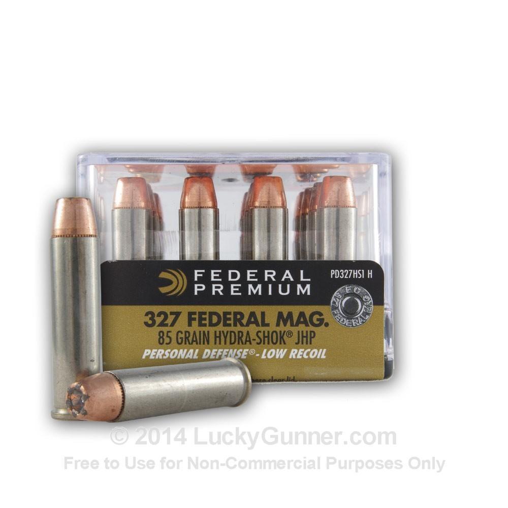Federal Personal Defense Ammo 327 Federal Mag 85gr Hydra-Shok - 327 Federal Magnum 85gr Hydra-Shok Jhp 20/Box