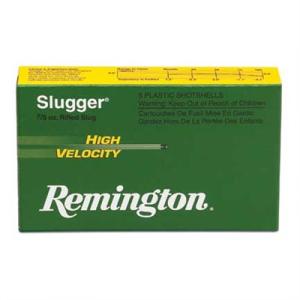 Remington Sabot Slugger Hv Ammo 12 Gauge 2-3/4" 7/8 Oz Rifled Slug - 12 Gauge 2-3/4" 7/8 Oz Rifled Slug 5/Box