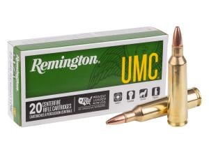 Remington UMC Rifle Ammunition .22-250 Rem 45 gr JHP 4000 fps 20/ct