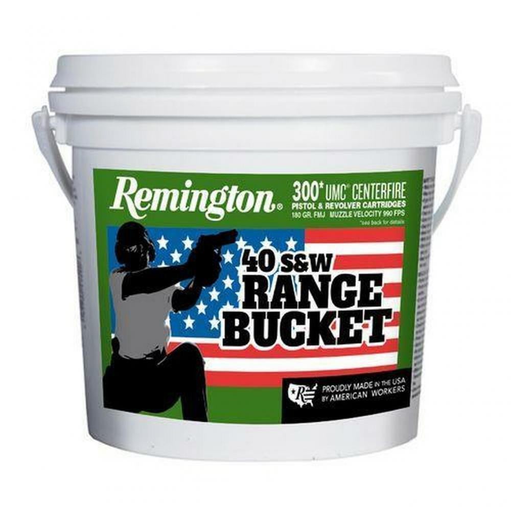 Remington 40 S&W 180 gr FMJ 300 Round Range Bucket