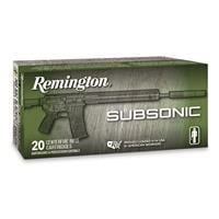 Remington Subsonic Rifle Ammunition .300 AAC Blackout 220gr OTFB 940 fps 20/ct 300 BLK
