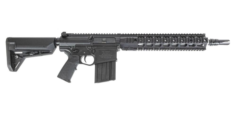 PSA Sabre AR-10 Rifle Billet 13.7" .308 Mid-Length 12.5" Quad Rail w/ Magpul SL-S Furniture & JMAC GFHCE-R Pin/Weld 308 Win