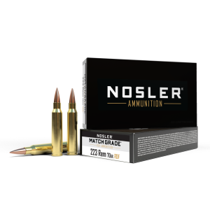 Nosler Match Grade Rifle Ammunition .223 Rem 70gr RDF HPBT 2850 fps 20/ct 223/5.56