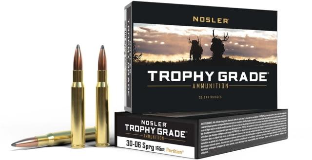 Nosler Trophy Grade Ammo 30-06 SPR 165 Grain AccuBond 2950 FPS 20 Rd. 30-06 Springfield