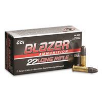CCI Blazer Rimfire Ammuniton .22 LR 40 gr LRN 1235 fps 50/ct