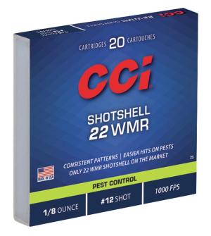 CCI Shotshell Ammo 22 Magnum (Wmr) #12 Shot - 22 Wmr Shotshell #12 Shot 20/Box