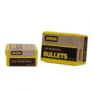 Speer Muzzleloader Round Lead Balls .433" 121 gr MZRB 100/ct 45 Black Powder