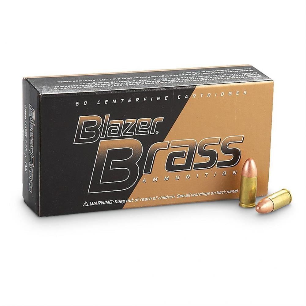 CCI Blazer Brass Handgun Ammunition .38 Spl 125 gr FMJ 865 fps 50/ct 38 Special