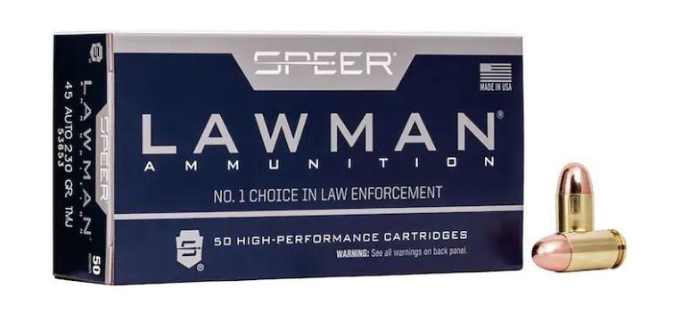 CCI Speer Lawman 53653 45 ACP