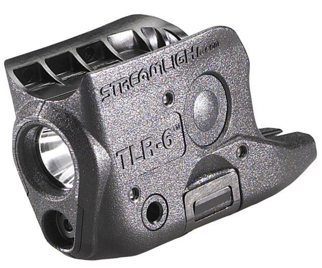 Streamlight TLR-6 Subcompact Gun-Mounted Tactical Light w/Red Laser, Glock 42/43, Black, 69270