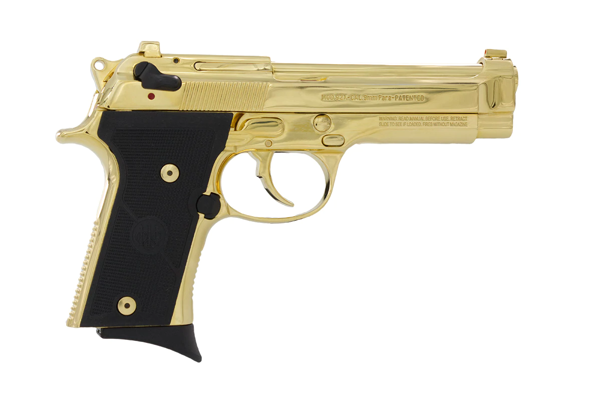 Beretta 92X Gold Plated 9mm