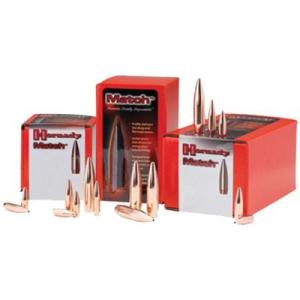 Hornady Match Bullets 243 Caliber, 6mm (243 Diameter) 105 Grain Hollow Point Boat Tail Box of 100