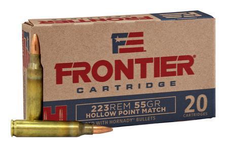 Hornady Frontier Ammo 223 Remington 55gr Hollow Point Match - 223 Remington 55gr Hollow Point 20/Box 223/5.56