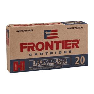 Hornady Frontier 5.56x45mm Nato 55 Grain Hollow Point Brass Cased Centerfire 150 Rounds 223/5.56