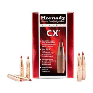 Hornady CX Copper Solid Centerfire Rifle Bullets .338 Caliber 185 Grain 332704
