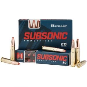 Hornady Subsonic Ammo 300 Aac Blackout 190gr Fte - 300 Aac Blackout 190gr Sub-X Flex Tip Expanding 20/Box 300 BLK