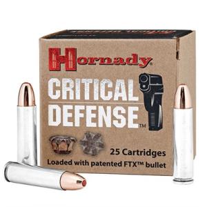 Hornady Critical Defense Ammo, .30 Carbine, FTX, 110 Grain, 25 Rounds
