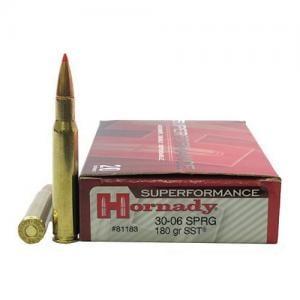 Hornady Superformance Ammo 30-06 Springfield 180gr Sst - Superformance 30-06 Springfield 180gr Polymer Tipped 20/Box