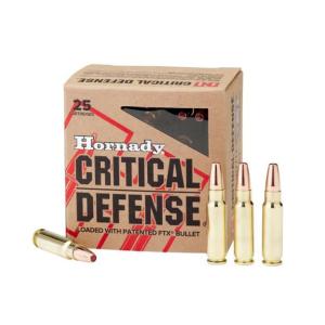 Hornady Critical Defense 5.7x28mm 40 gr FTX 25rds Handgun Ammo for Effective Self-Defense - 90000