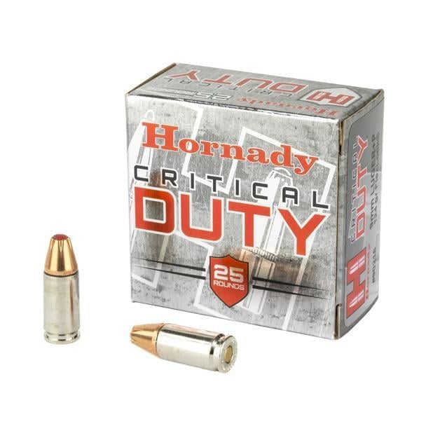 Hornady Critical Duty 9mm Luger +P 124 gr 1175 fps Hornady FlexLock 90216 Single Box - 25 Rounds