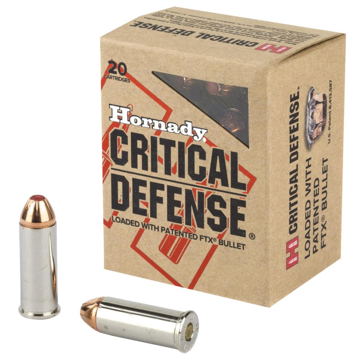 Hornady Critical Defense Handgun Ammo .44 Spl 165 gr FTX 900 fps 20/ct 44 Special
