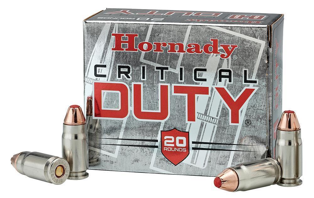 Hornady Critical Duty Handgun Ammunition .45 ACP (+P) 220 gr. PT 975 fps 20/ct