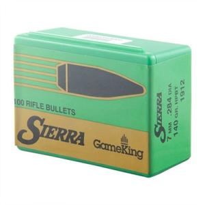 Sierra GameKing Bullets 284 Caliber, 7mm 140 Grain Hollow Point Boat Tail Box of 100 7mm-08