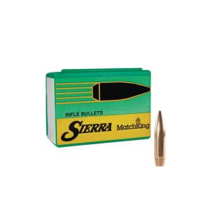 Sierra MatchKing Rifle Bullets .30 Caliber Hollow Point Boat Tail/HPBT 200 grain 1-9in Twist 500 Bullets/Box 2231C