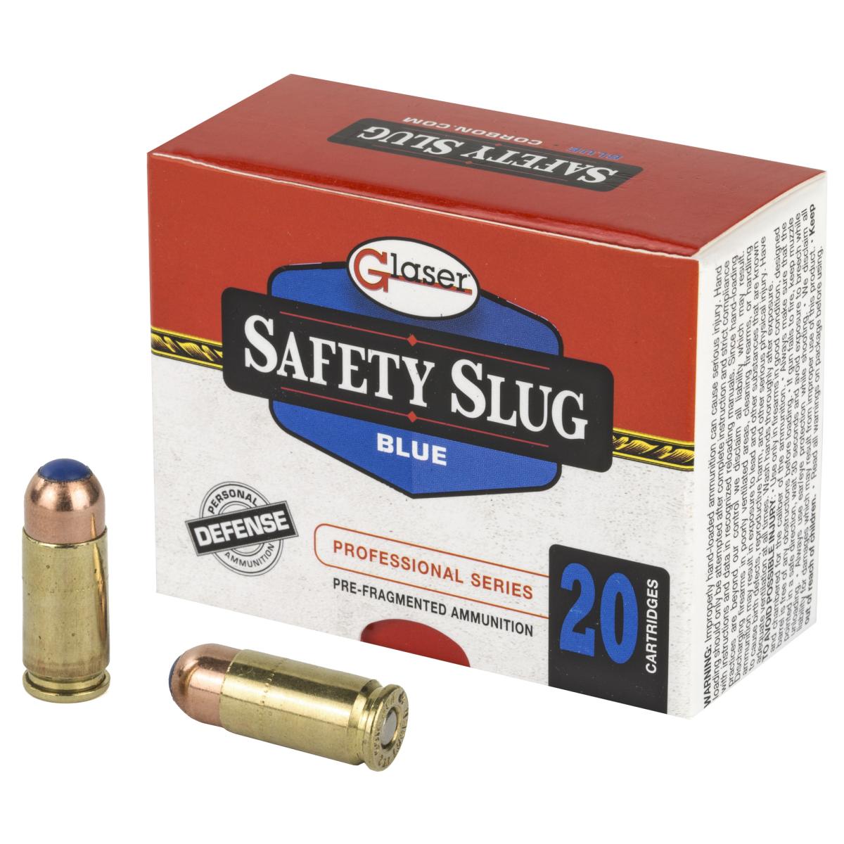 Cor-Bon Glaser Blue 9mm Luger +P Blue Safety Slug #12 Shot, 80 Grain, 1500 fps, 20 Round Box