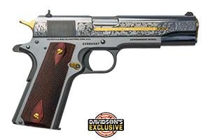 Colt 1911 Heritage Stainless Steel Engraved 38 Super