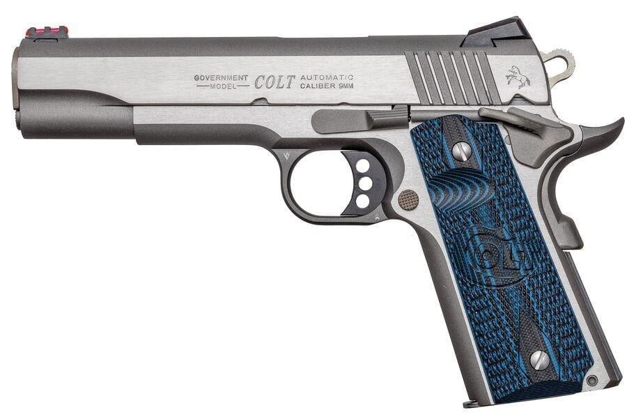 Colt 1911 Competition 5" Barrel 9 Rd. Series 70 G10 Grips Stainless BLEM 9mm