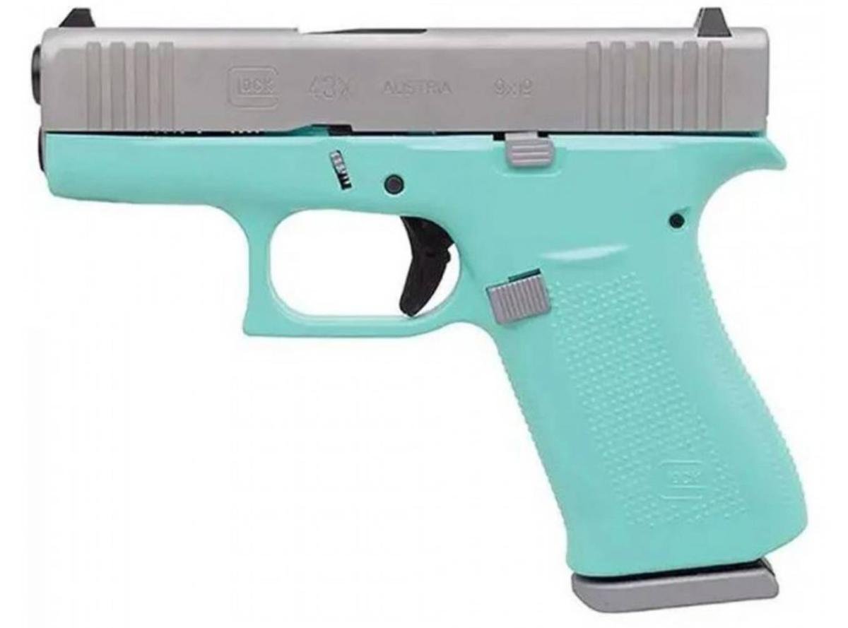 Glock 43X Robin Egg Blue 9mm