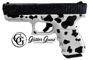 Glock G23 Gen3 Cow Print/Black Glitter .40 S&W