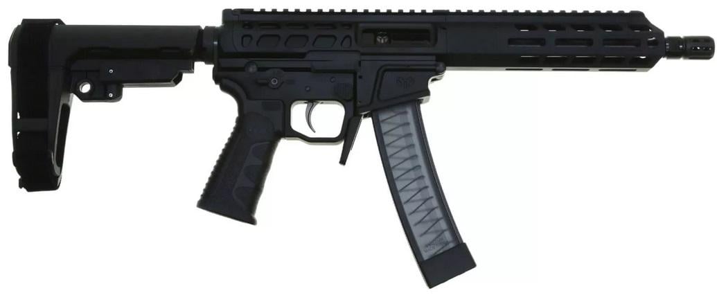 FACTORY BLEM Wraithworks WARSCORP9 Sidecharging AR Pistol Black 9mm 8.5" Barrel 7" MLOK Rail SBA3 Brace Accepts Scorpion Mags BL