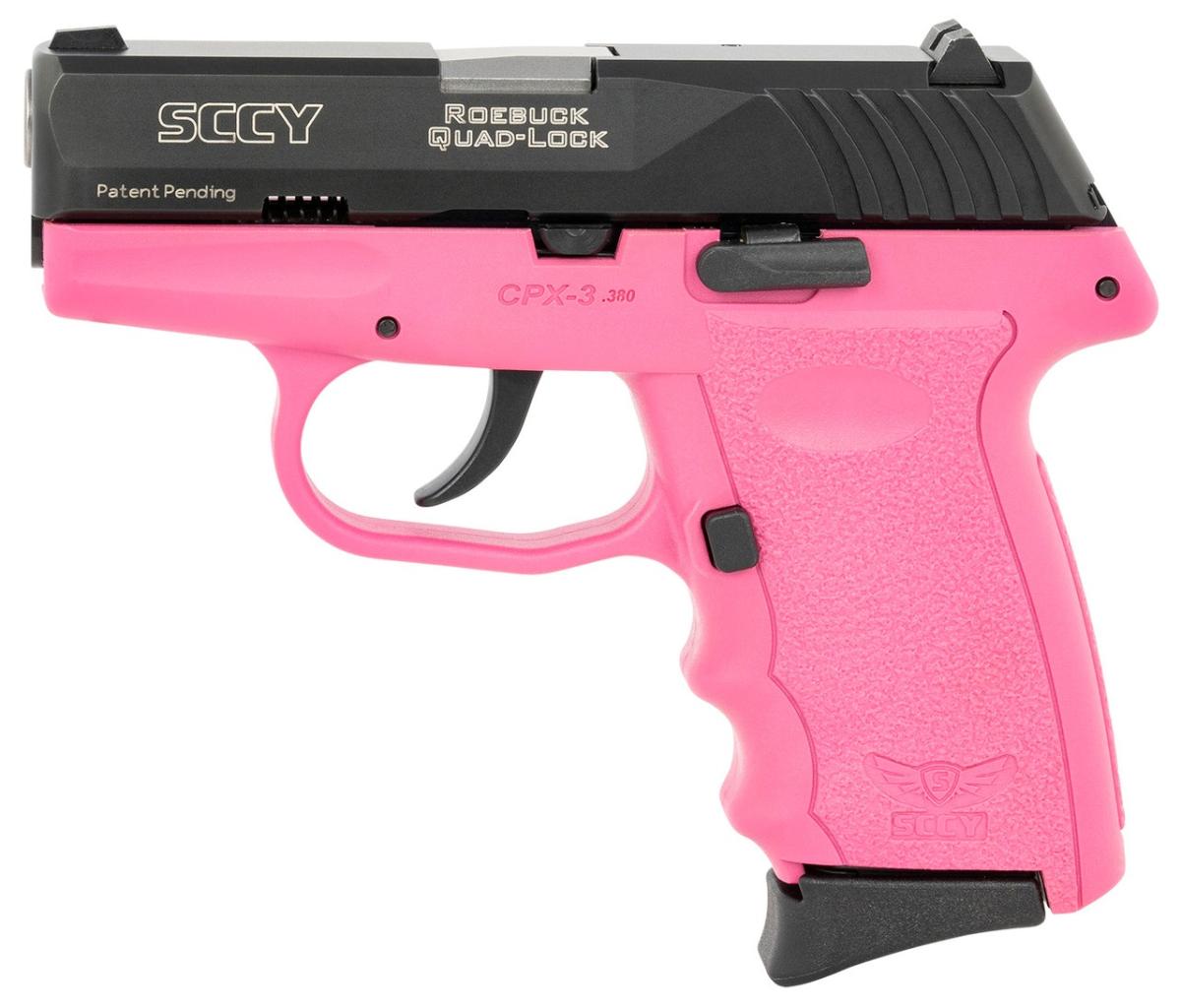 SCCY Industries CPX-3 Pink/Black No Manual Safety .380 ACP