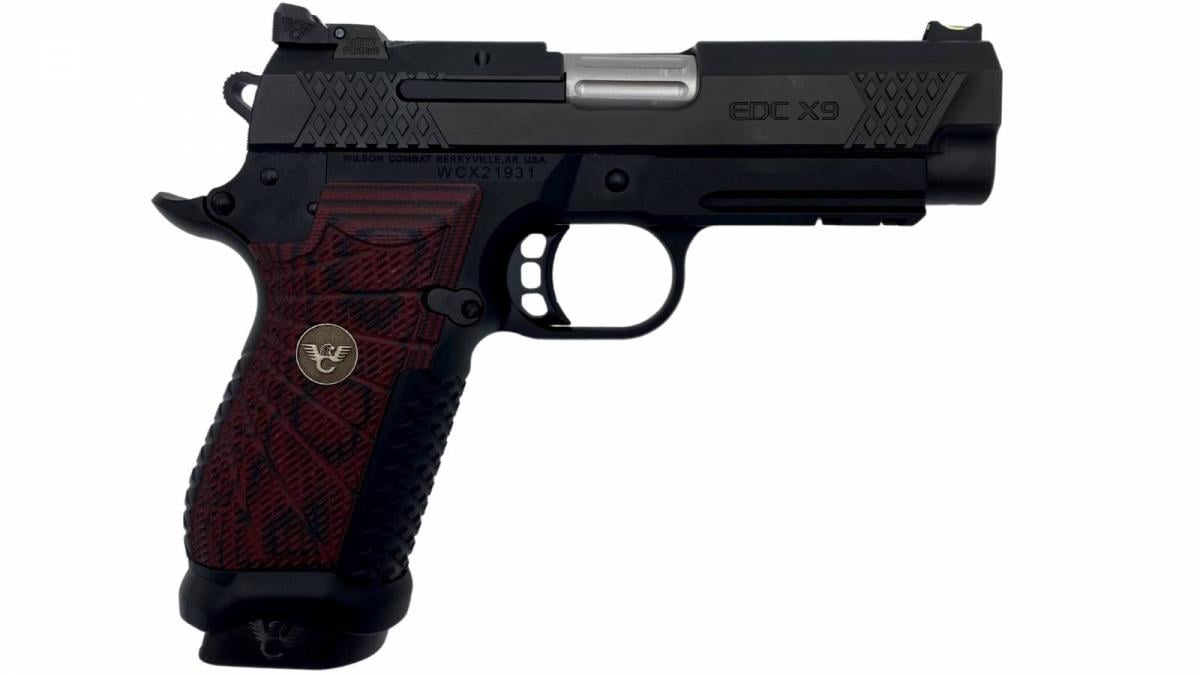 Wilson Combat EDC X9 Black W/Black Cherry Grip 9mm