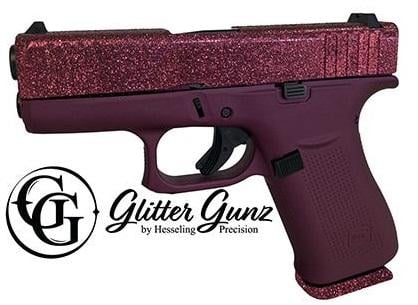 Glock G43x "Black Cherry Glitter" 9mm