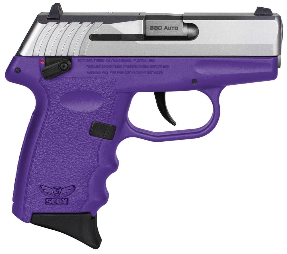 SCCY Industries CPX-4 Purple Frame/Stainless Steel Slide .380 ACP
