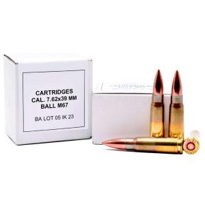 PPU IGMAN 7.62X39 123GR. FMJ 15-PACK 7.62x39mm