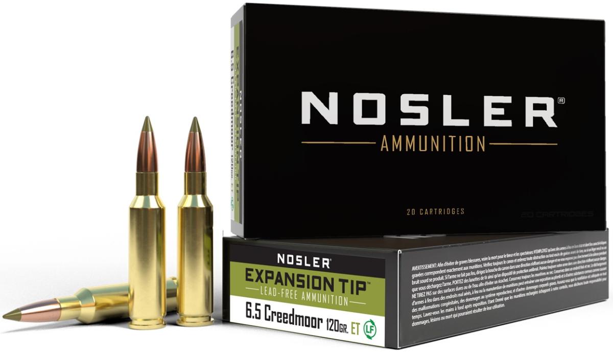 Nosler E-Tip Rifle Ammunition 6.5 Creedmoor 120 gr E-Tip  2850 fps 20/ct