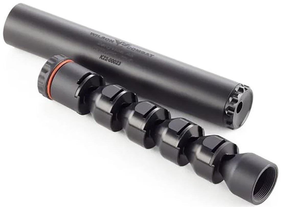 Wilson Combat WCR-K22 22 LR/MAG 6.4" 1/2"x28 THRD Rimfire Suppressor Black