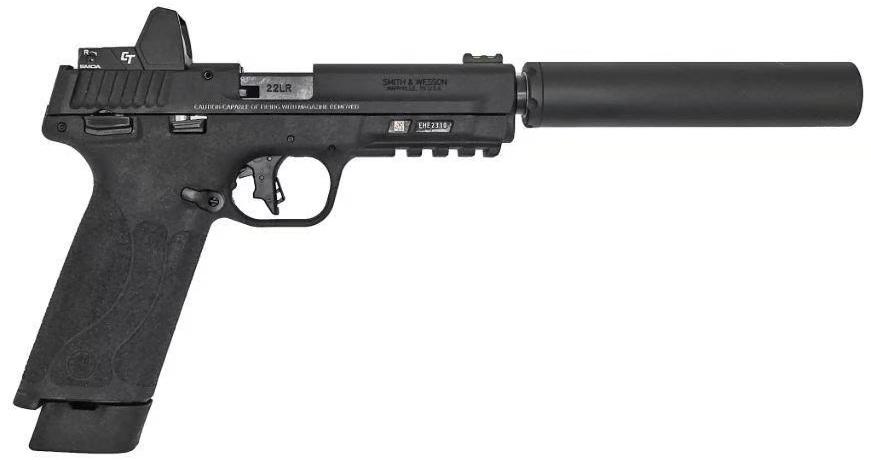 Smith & Wesson M&P 22X Bundle W/ Crimson Trace RAD Micro Red Dot & Gemtech GM-22 Suppressor 22 LR