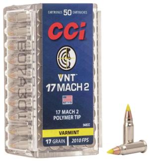 CCI Varmint Rimfire Ammunition .17 Mach 2 17 gr VNT 2010 fps 50/ct 17 HM2