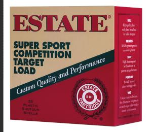 Estate Super Sport Competition Target Load 12 Gauge Ammo 2-3/4" #8 Lead Shot 1 Ounce