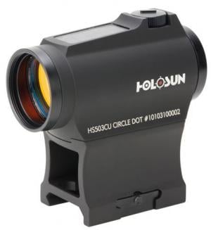 Holosun Circle Micro Red Dot Sight,2 MOA Dot,65 MOA Circle,Black HS503CU