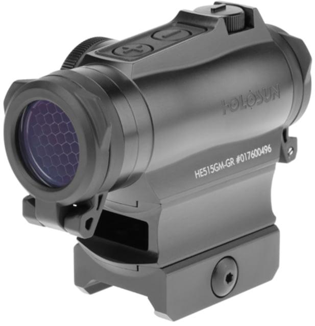Holosun HS515GM Mutli-Reticle Circle Dot 20mm Micro Reflex Sight w/ Shake Awake and QD Mount