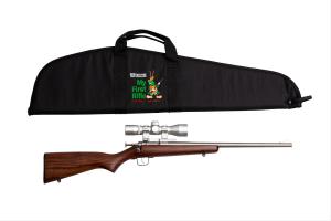 Keystone Sporting Arms Crickett Package Walnut .w/ Scope &; Bag 22 LR
